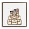 Stupell Industries Cream Luggage Stack Floating Frame, design by Amanda Greenwood
